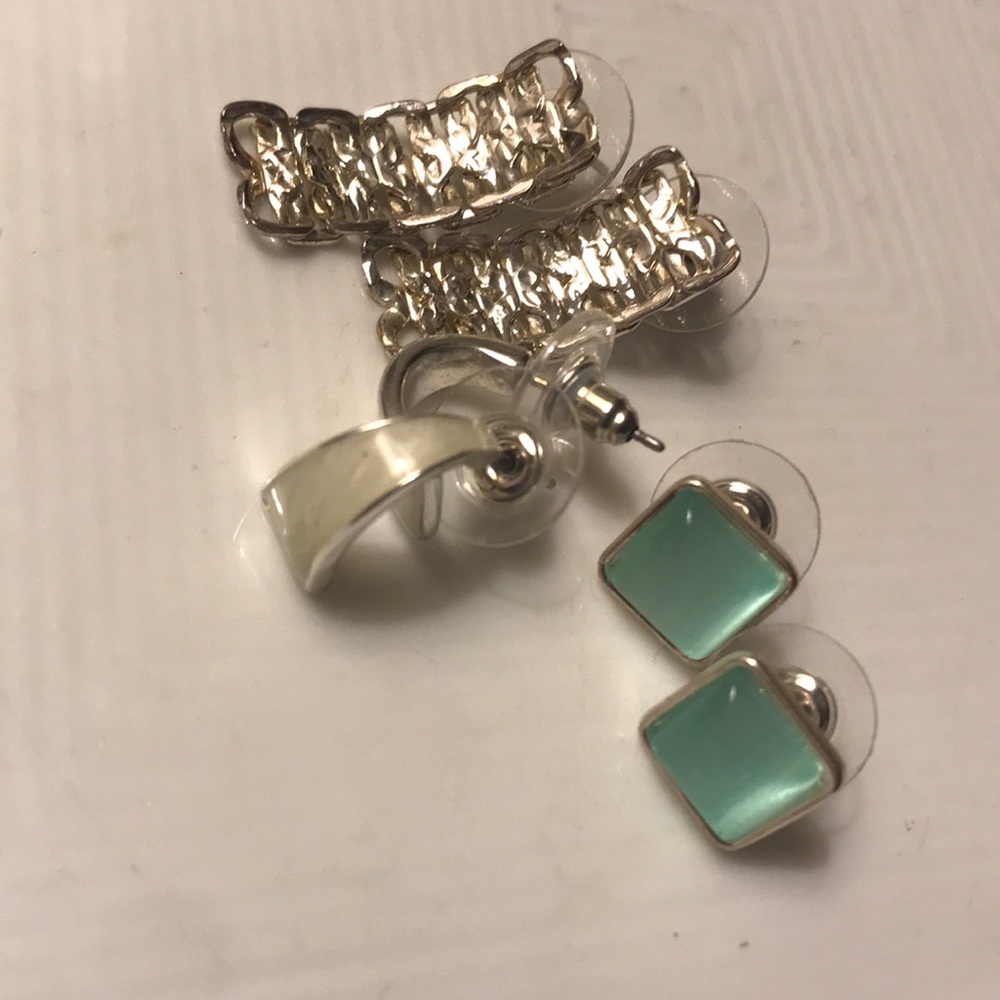 3 Pair Stud Earrings